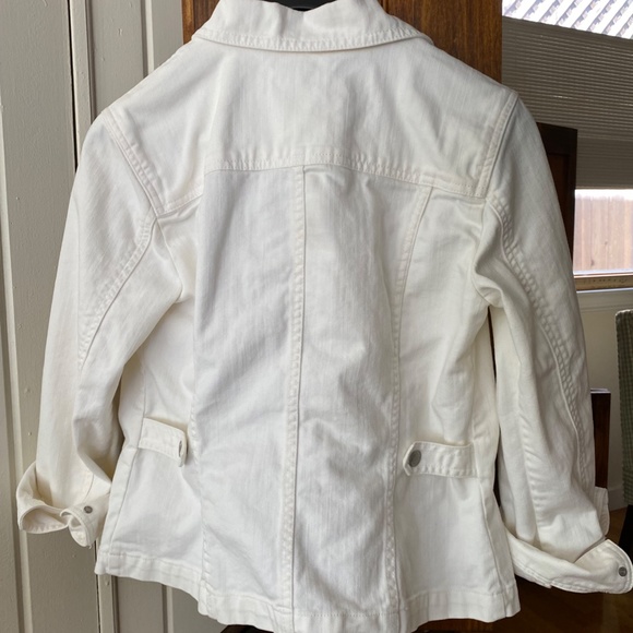 J. Jill White jean jacket - Picture 3 of 9